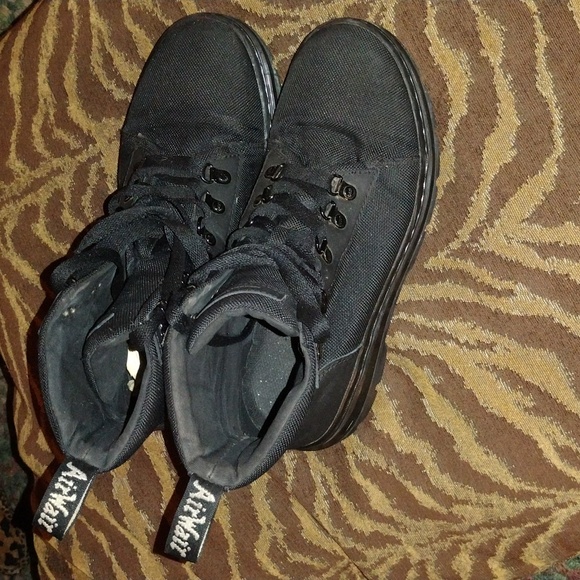 Dr.Martens Black Combs Combat Boots - Picture 2 of 9